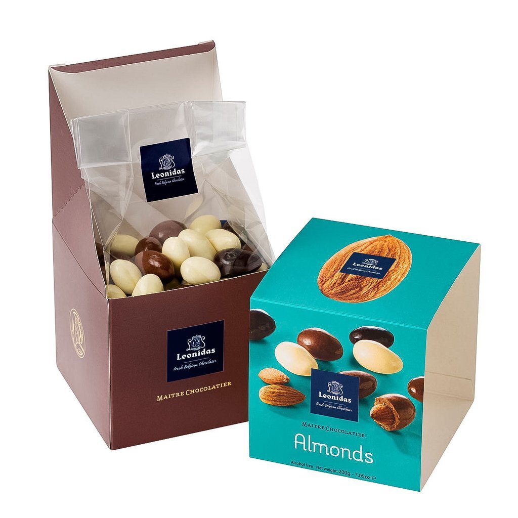 Almonds in Leonidas Chocolate