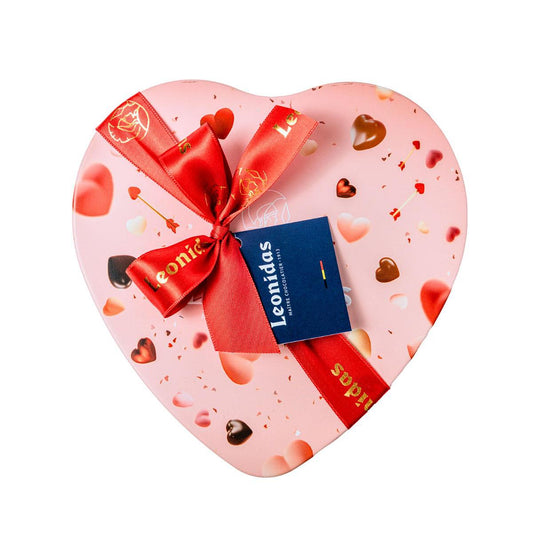 Метална Кутия Сърце (9бр.) - Розова