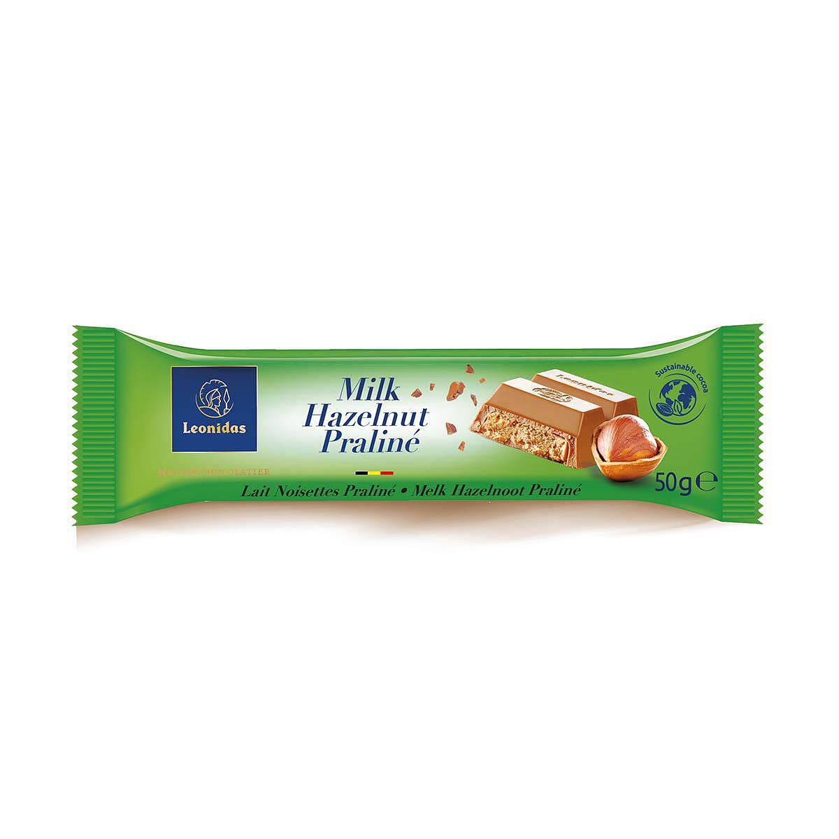 Chocolate bar - milk chocolate with praline - 50 g