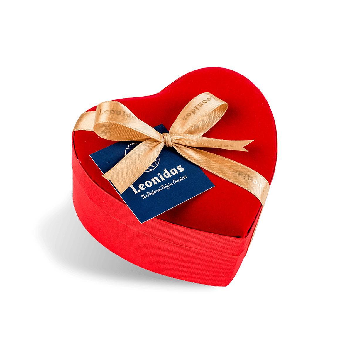 Leonidas Coeur Red Heart Two-Tier Box of Chocolate Candies (14 pcs.)