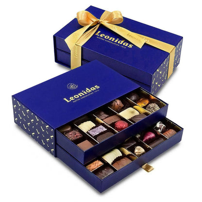 Луксозна Двуетажна Кутия Бижу (40бр.) - Синя