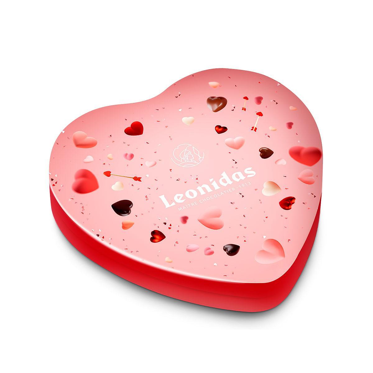 Heart Metal box Pink