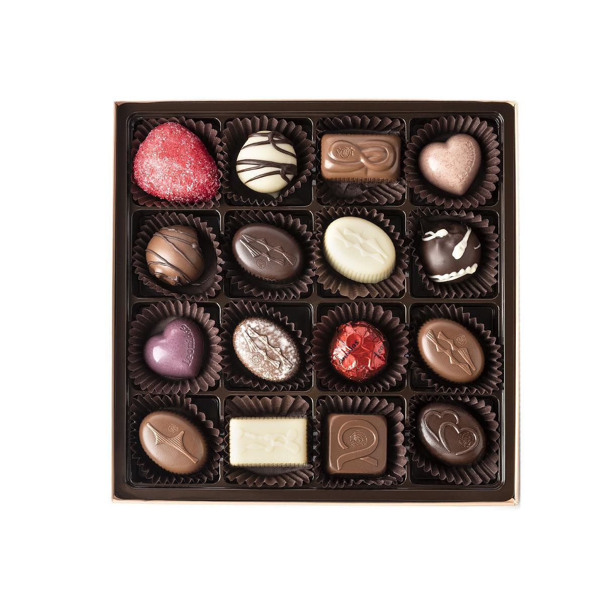 Box Zanzibar Valentin Chocolate Candy Leonidas (16 pcs.)