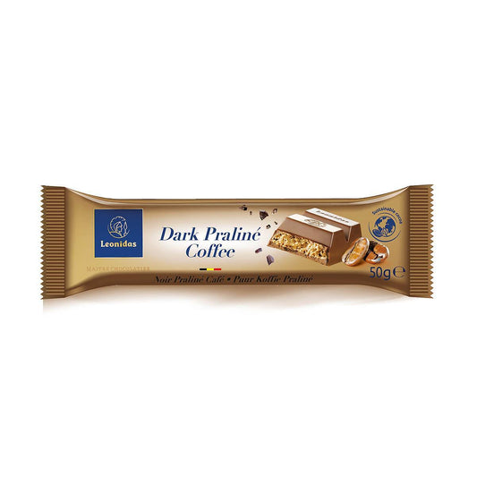 Chocolate bar - dark chocolate praline with coffee - 50 g